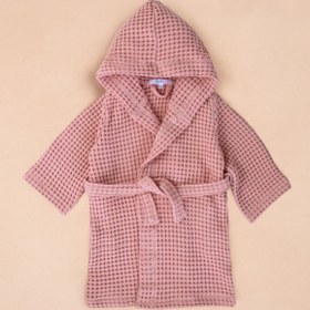 Resim Waffle Pike Dokulu Bebek ve Çocuk Bornozu Pembe - 24-36 Ay 