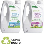 Resim Jenovin Sifon Temizliği Karavan & Tekne Tuvalet Kimyasalı 3L - Katı Atık Parçalama Çam Kokusu 