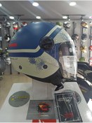 Resim Sway SW715 Gemini Green Beige Yarım Motosiklet Kaskı 