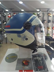 Resim Sway SW715 Gemini Green Beige Yarım Motosiklet Kaskı 