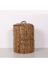 Resim Olimpos Doğal Abaka 3 Lü Set Kapaklı Çamaşır Ve Dekorasyon Sepeti Naturel 