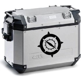 Resim Pusula Desenli Motosiklet Çanta Sticker Etiket Modeli 4 