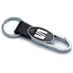 Resim idealaksesuar Seat Metal Deri Kancalı Anahtarlık Şık Kaliteli Aksesuar Çanta Araba New 