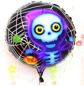 Resim Nessiworld Halloween İskelet Hayalet Folyo Balon 18 inç 