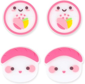 Resim BelugaDesign Sushi Thumb Grips | Sevimli Pastel Japon Yemekleri Kawaii Joystick Düğme Kapakları | Nintendo Switch OLED Lite Joycon ile Uyumlu Tüm Konsollar 