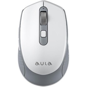 Resim AM204 Çift Modlu Bluetooth ve Kablosuz 1600DPI Şarj Edilebilir Optik Mouse Beyaz 
