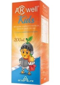 Resim Arwell Kids Betaglukan Vitamin ve Mineraller Sıvı Şurup 200Ml 
