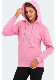 Resim Slazenger KESHIAN IN Kadın Kapüşonlu Cepli Fuşya Sweatshirt 