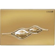 Resim Creavit Altın Boyalı Rezervuar Kumanda Paneli Buton Gp1006.00 