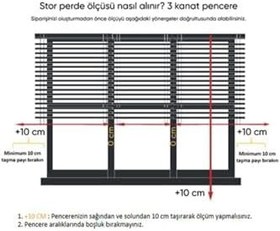 Resim Geniş Pliseli Zebra Perde plsbyz, Beyaz, 130 x 260 