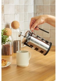 Resim Karaca Glory Metal French Press 600 Ml Gümüş 