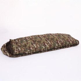 Resim Single Sword Uyku Tulumu -25 Derece Kamuflaj Yeşil 