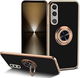 Resim HeeYeal Sony Xperia 1 VI için kılıf, galvanik 360° döndürülebilir halka, silikon TPU darbeye dayanıklı kamera koruyucu cep telefonu kılıfı, manyetik araç tutucuları için, Sony Xperia 1 VI için 