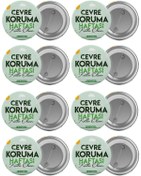 Resim Saturn Çevre Koruma Haftası Çanta Rozeti Seti 8 Adet En Büyük Boy 5.8cm Iğneli Broş 