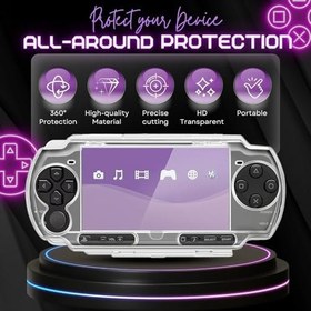 Resim TNP Products PSP 3000 için Şeffaf Sert Kılıf - Sony PSP 3000 / PSP 2000 için Koruyucu Şeffaf Sert Kılıf, PSP 3000 için Tam Kapaklı Kristal Netliğinde Sert Kılıf, Şeffaf Ekranlı Geçmeli Koruyucu Kapak Kılıf 