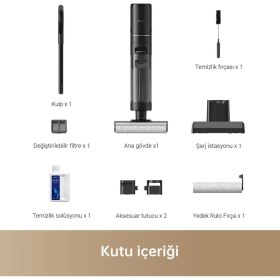 Resim Dreame H12 Pro Islak Kuru Şarjlı Dikey Süpürge Outlet Teşhir Ürün 