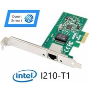 Resim Open Smart 1 Port Intel I210-T1 1Gbe Ethernet Kart - OPS7204NT 