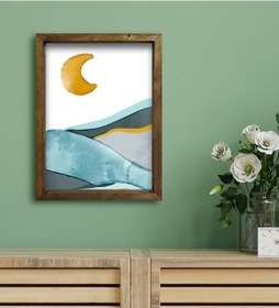 Resim Bk Gift Otel Odası Konseptli Doğal Masif Ahşap Çerçeveli Tablo 30 (551120162) 