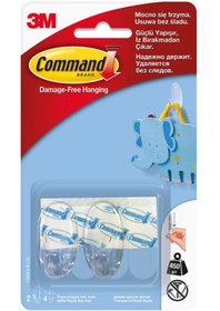 Resim 3M 17092 Command Küçük Boy Şeffaf Askı 