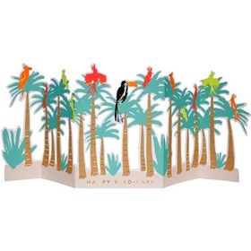 Resim Meri Meri - Tropical Bird Card - Tropikal Kuş Tebrik Kartı 