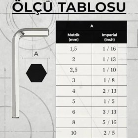 Resim Asseds Store 9 Parça Alyan Anahtar Seti - Çelik Malzeme, Ergonomik Tutucu, Uzun Ömürlü ve Çok Amaçlı Kullanım Için 