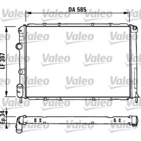 Resim Valeo 731380 Radyator ( Renault : Megane I 1.6 8v 2.0 F3r 1.9 F9q-- 98 Nac 1.9 F8q 7700838133 (wa571319) 