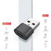 Resim USB'den USB C'ye Adaptör (1/4 Paket), iPhone 15 14 13 Plus Pro Max, iPad Pro Air 4 Mini 6 ve Çoğu USB Cihazlar için Hızlı Şarj/Takılma ve OTG Fonksiyonlu (Siyah, Gümüş) 
