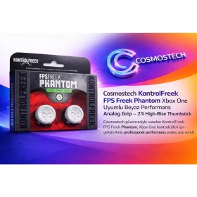 Resim Cosmostech Kontrolfreek Fps Freek Phantom Xbox One Uyumlu Beyaz Performans Analog Grip – 2’li High-Rise Thumbstick 