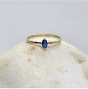 Resim 0,40Ct Safir Tektaş Altın Yüzük-Safir Tektaş Kadın Altın Yüzük-14 552950236 