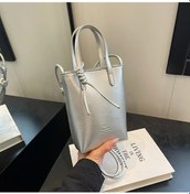 Resim Uosu 2023 Yeni Kore Moda Pu Deri Mini Crossbody Çanta Kadınlar İçin Lüks Omuz Çantaları Gümüş 