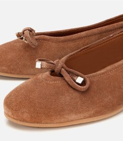 Resim Hotiç Kadın Süet Deri Taba Fiyonk Detaylı Babet 01ayh315440a340 01ayh315440a340 Taba 