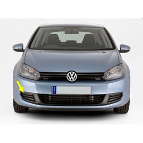 Resim VW Golf 6 2009-12 Ön Tampon Sağ Sis Farı Kapağı Sissiz 5K0853666A 