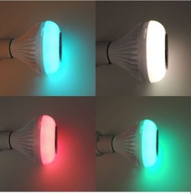 Resim Kumandalı Bluetooth Müzik Çalar Rgb Led Ampul Tasarruflu Işık 