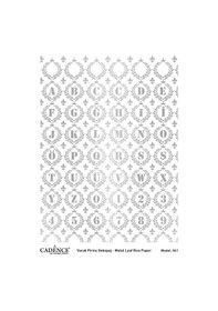 Resim Cadence Gümüş Varak Pirinç Dekoapaj Kağıdı - Model 41 