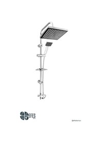 Resim Duş Seti Tepe Duş Robot Duş Kare Krom Paslanmaz Tepe Duş Çok Renkli 