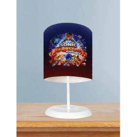 Resim Mekta Home Bebek ve Çocuk Odası Sonic Boom Desenli Abajur 