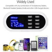 Resim Doolike Çoklu Usb 8 Port Şarj Doldurma Istasyonu Göstergeli 