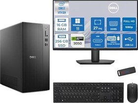 Resim Dell Tower ECT1250 Intel® Core™ İ7-14700 16GB Ddr5 256GB SSD 6GB/RTX3050 WIN11PRO +27" Monitör Tower Masaüstü Bilgisayar 27RPLSR00723P01+ZETTAUSBBELLEK 