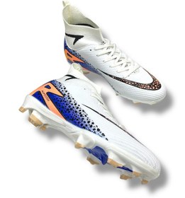 Resim 610 Süperfly Yeni Model Özel Taban Çoraplı Krampon Beyaz Siyah Desenli Beyaz - Siyah 