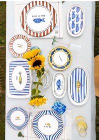 Resim The Mia Fish Dikdörtgen Servis 34 x 25 CM 