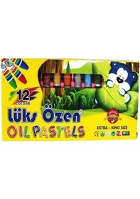 Resim Pastel Boya 12 Renk Karton Kutu Lüks Özen Pastel Boya 12 Renk Kar 