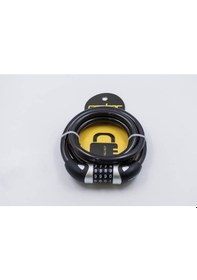 Resim Raptor - 4'lü Şifreli Halat Kilit 3.8x12x180cm - Siyah Siyah 