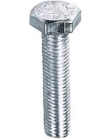 Resim M6X30 Dın933 Civata(Altıgen) 8.8 Beyaz 5 Li Paket 