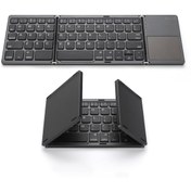 Resim Streak Bluetooth Katlanabilir Mini Klavye Kablosuz Tablet Tel Pc Uyumlu 