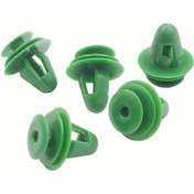 Resim Topshop1 50 Adet Evrensel Yeşil Kapı Paneli Klipsi 9mm Otomotiv İç Tavan Plastik Tutucu 