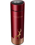 Resim Padalink 500ml Güneş Geyiği Desenli Akıllı Isı Ölçer Termos Bardak - Led Dokunmatik Ekran İle Su Sıcaklığı Gösterimi, Çift Çelik Yapı, Sızıksız Tasarım Pil Değiştirilemez Siyah 