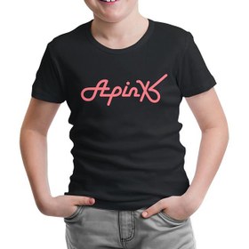 Resim Apink - Logo Siyah Çocuk Tshirt 