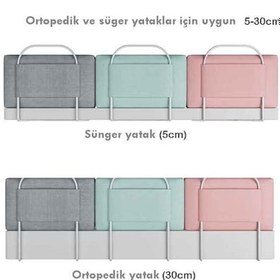 Resim Babysafe Serenity Yeni Nesil Yatak Bariyeri Korkuluğu 120X50 CM 