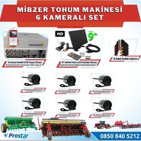 Resim 6 Kameralı Mibzer Havalı Tohum Makinesi 9 inç Hdmi Monitörlü Kam 