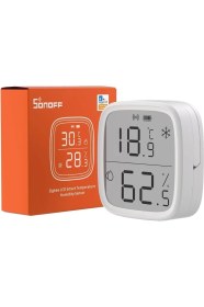 Resim SNZB-02D Akıllı Mini Zigbee Sıcaklık ve Nem Sensörü, Iç Mekan Higrometre Termometresi, LCD E 